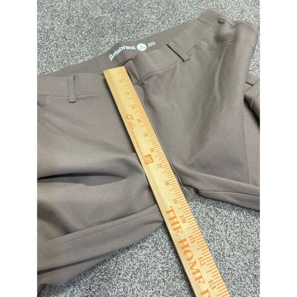 Betabrand Women sz small petite straight Dress Pant Yoga tan Stretch Pull On - Picture 9 of 12